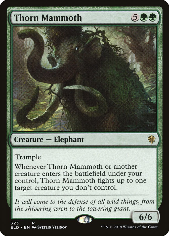 Thorn Mammoth [Throne of Eldraine] | Black Swamp Games