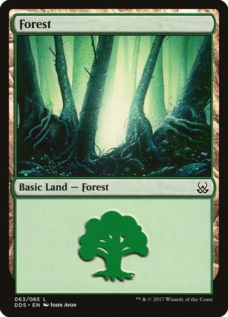 Forest (63) [Duel Decks: Mind vs. Might] | Black Swamp Games