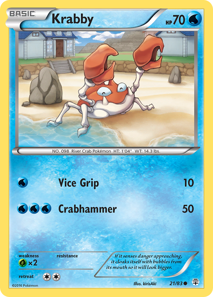 Krabby (21/83) [XY: Generations] | Black Swamp Games