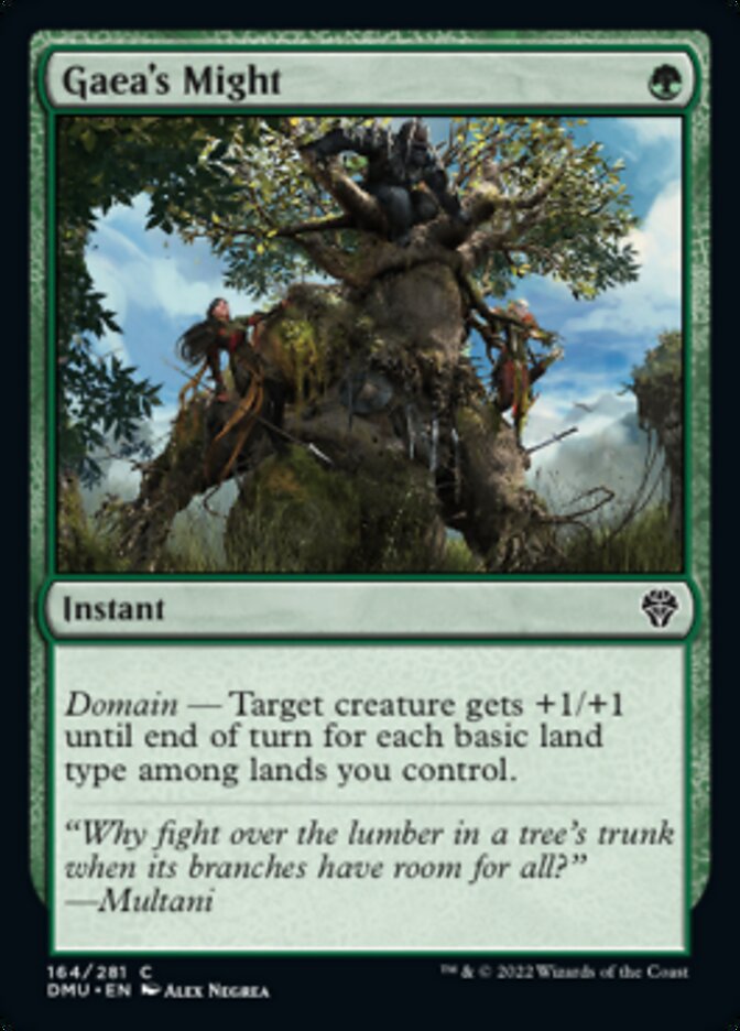 Gaea's Might [Dominaria United] | Black Swamp Games