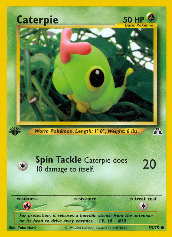 Caterpie (53/75) [Neo Discovery 1st Edition] | Black Swamp Games