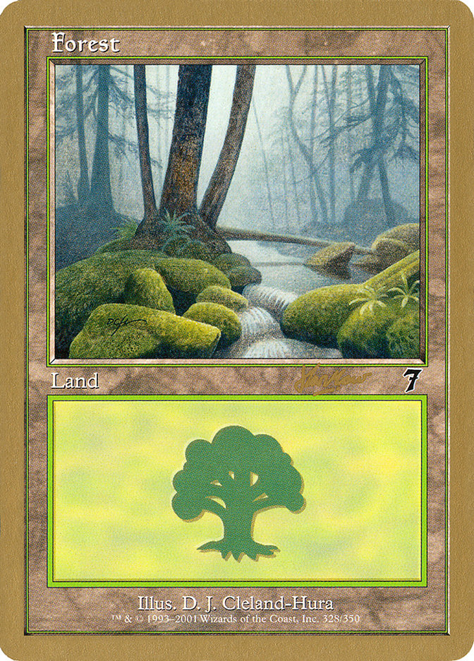 Forest (328) (Sim Han How) [World Championship Decks 2002] | Black Swamp Games