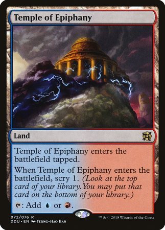 Temple of Epiphany [Duel Decks: Elves vs. Inventors] | Black Swamp Games