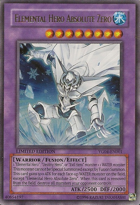 Elemental Hero Absolute Zero [YG04-EN001] Ultra Rare | Black Swamp Games