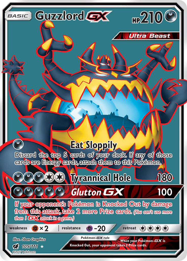 Guzzlord GX (105/111) [Sun & Moon: Crimson Invasion] | Black Swamp Games