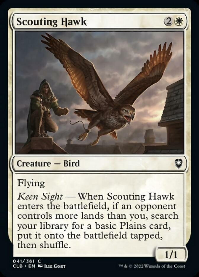 Scouting Hawk [Commander Legends: Battle for Baldur's Gate] | Black Swamp Games