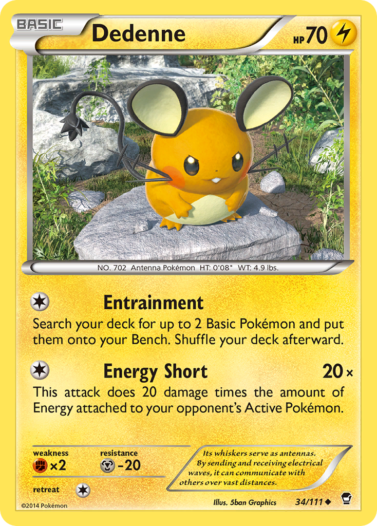 Dedenne (34/111) [XY: Furious Fists] | Black Swamp Games