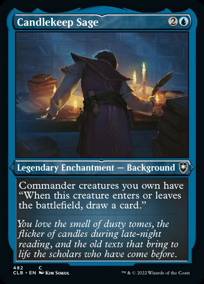 Candlekeep Sage (Foil Etched) [Commander Legends: Battle for Baldur's Black Swamp Games Candlekeep Sage (Foil Etched) [Commander Legends: Battle for Baldur's Black Swamp Games