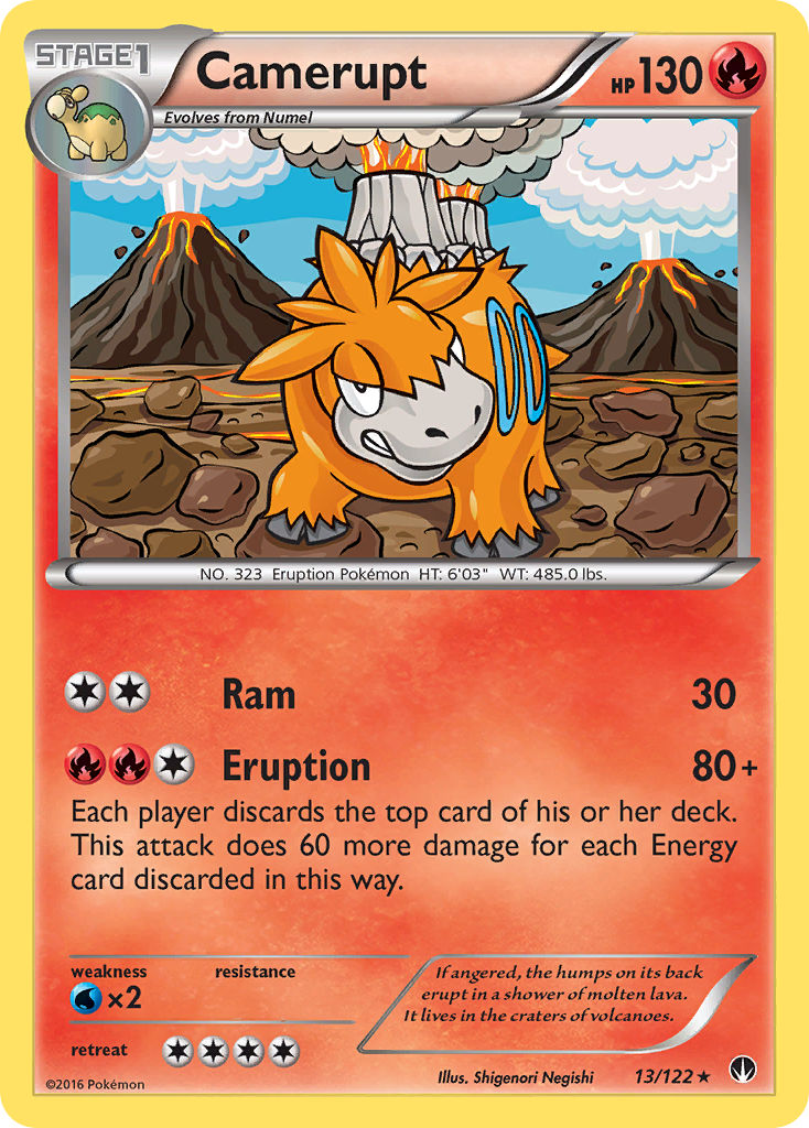 Camerupt (13/122) [XY: BREAKpoint] | Black Swamp Games