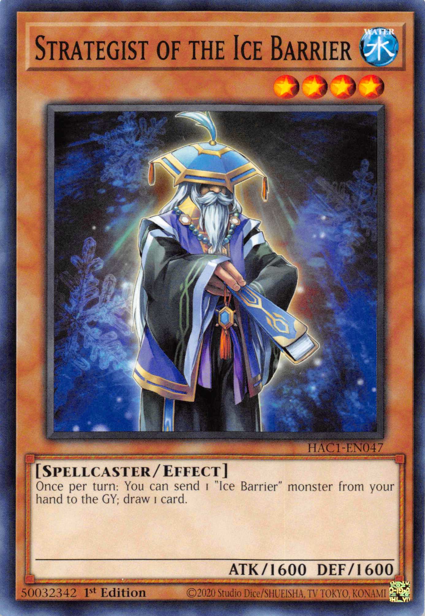 Strategist of the Ice Barrier (Duel Terminal) [HAC1-EN047] Parallel Rare | Black Swamp Games