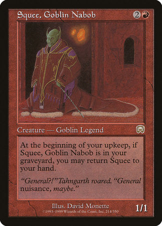 Squee, Goblin Nabob [Mercadian Masques] | Black Swamp Games