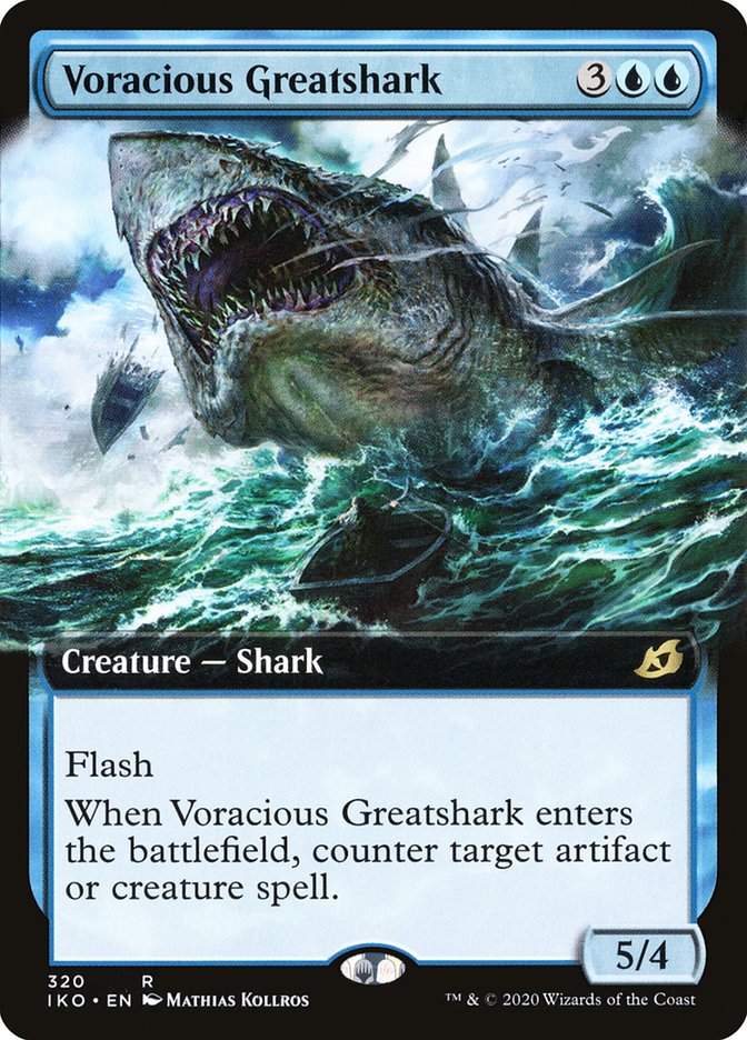 Voracious Greatshark (Extended Art) [Ikoria: Lair of Behemoths] | Black Swamp Games