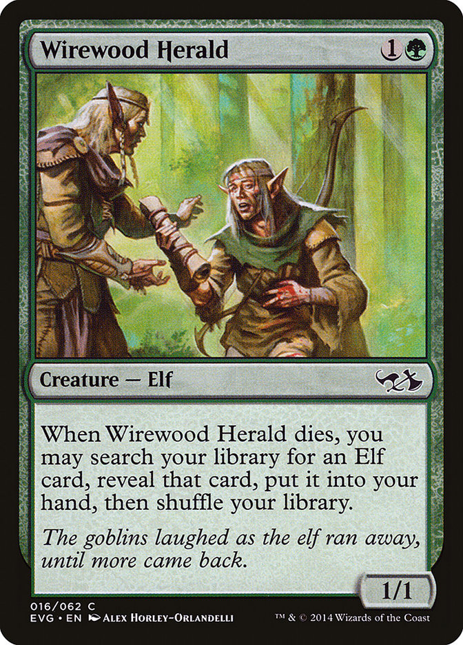 Wirewood Herald (Elves vs. Goblins) [Duel Decks Anthology] | Black Swamp Games