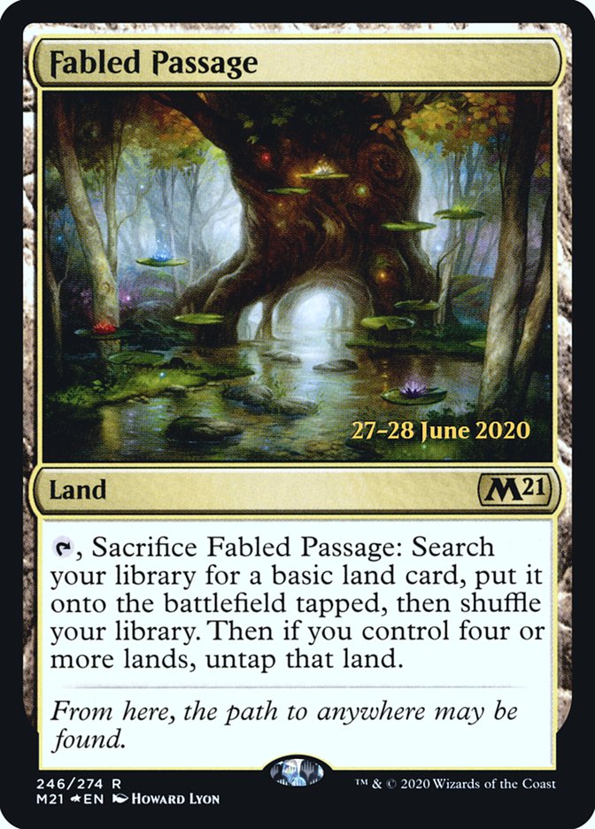 Fabled Passage  [Core Set 2021 Prerelease Promos] | Black Swamp Games