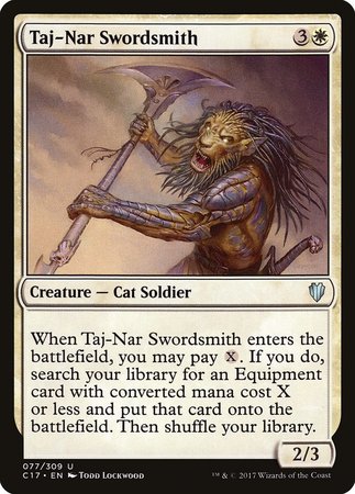 Taj-Nar Swordsmith [Commander 2017] | Black Swamp Games