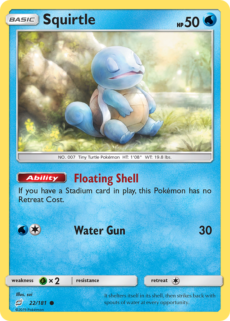 Squirtle (22/181) [Sun & Moon: Team Up] | Black Swamp Games