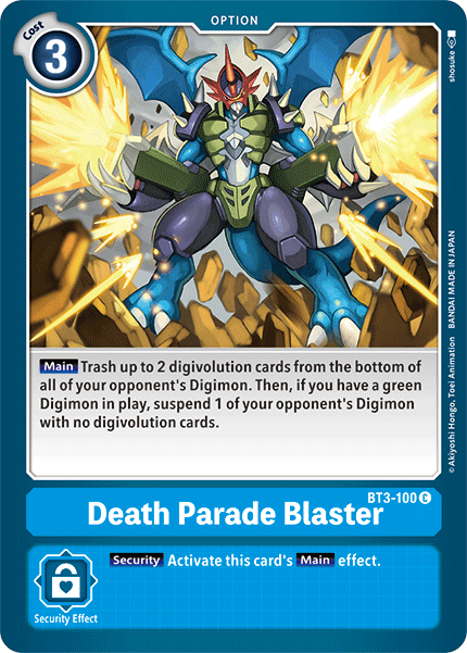 Death Parade Blaster [BT3-100] [Release Special Booster Ver.1.5] | Black Swamp Games