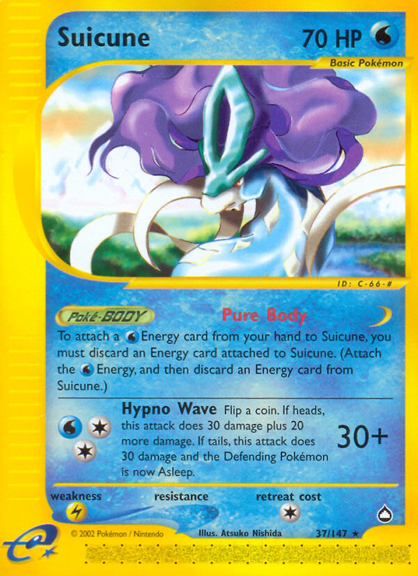 Suicune (37/147) [Aquapolis] | Black Swamp Games