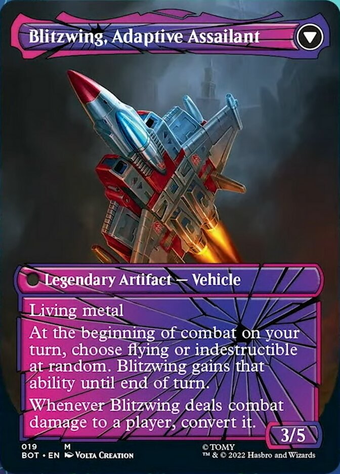 Blitzwing, Cruel Tormentor // Blitzwing, Adaptive Assailant (Shattered Glass) [Universes Beyond: Transformers] | Black Swamp Games