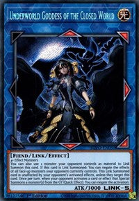 Underworld Goddess of the Closed World [BLVO-EN050] Secret Rare | Black Swamp Games