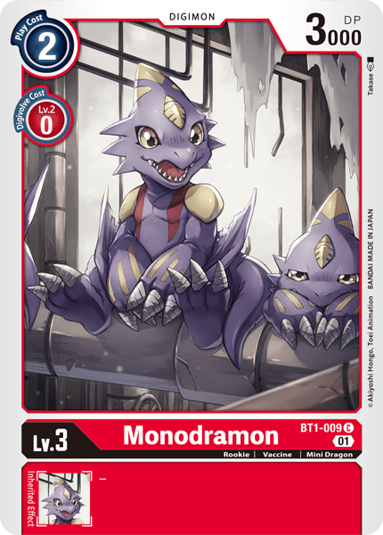 Monodramon [BT1-009] (Alternative Art) [Starter Deck: Gallantmon] | Black Swamp Games