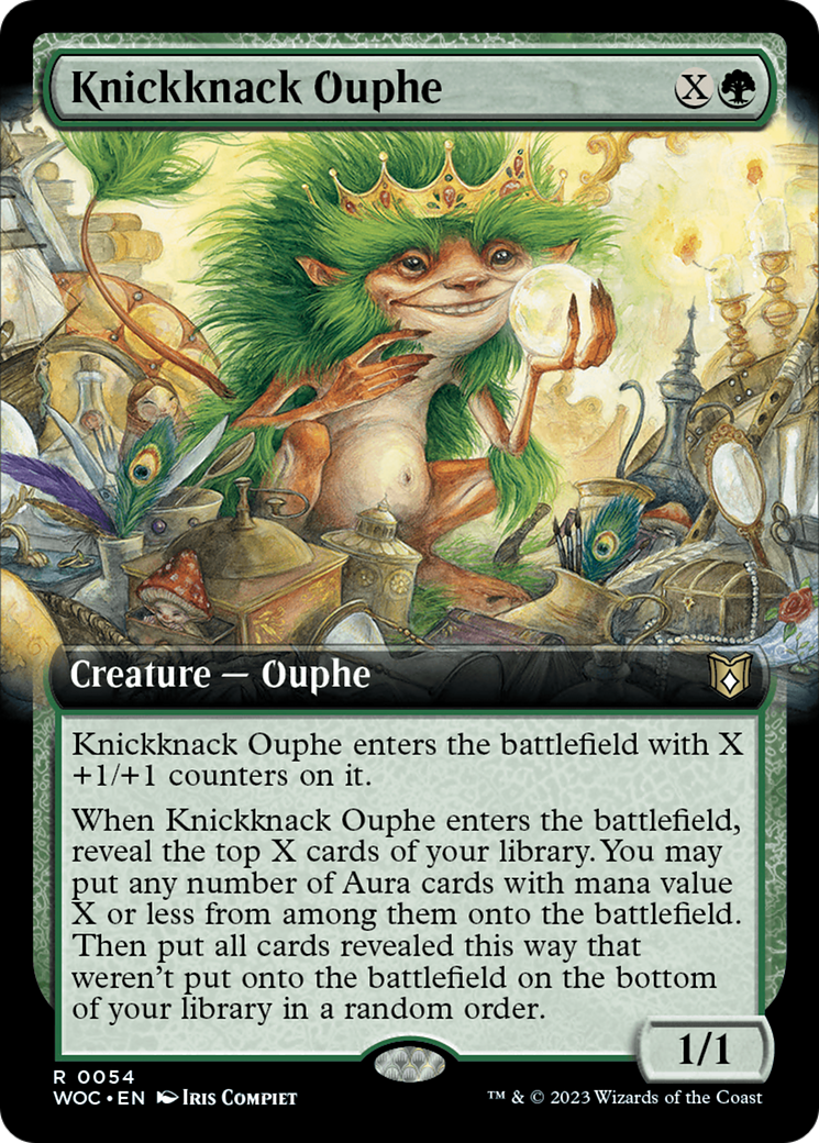 Knickknack Ouphe (Extended Art) [Wilds of Eldraine Commander] | Black Swamp Games