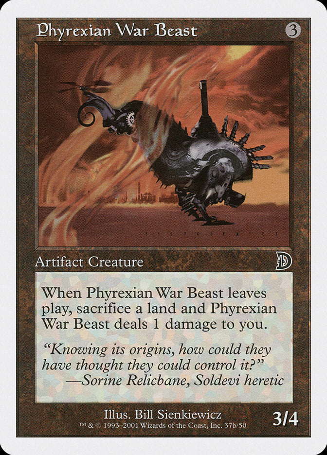 Phyrexian War Beast (Signature on Right) [Deckmasters] | Black Swamp Games