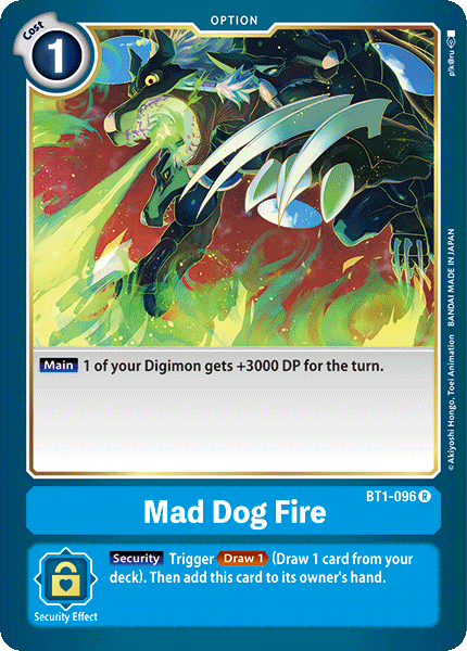 Mad Dog Fire [BT1-096] [Release Special Booster Ver.1.0] | Black Swamp Games