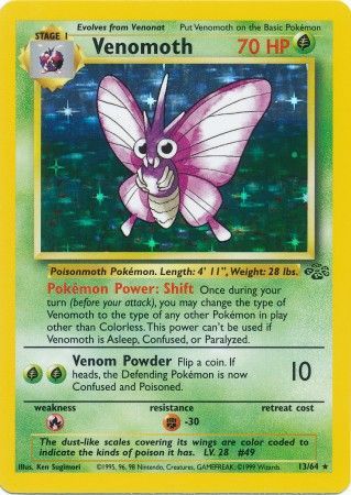 Venomoth (13/64) [Jungle Unlimited] | Black Swamp Games