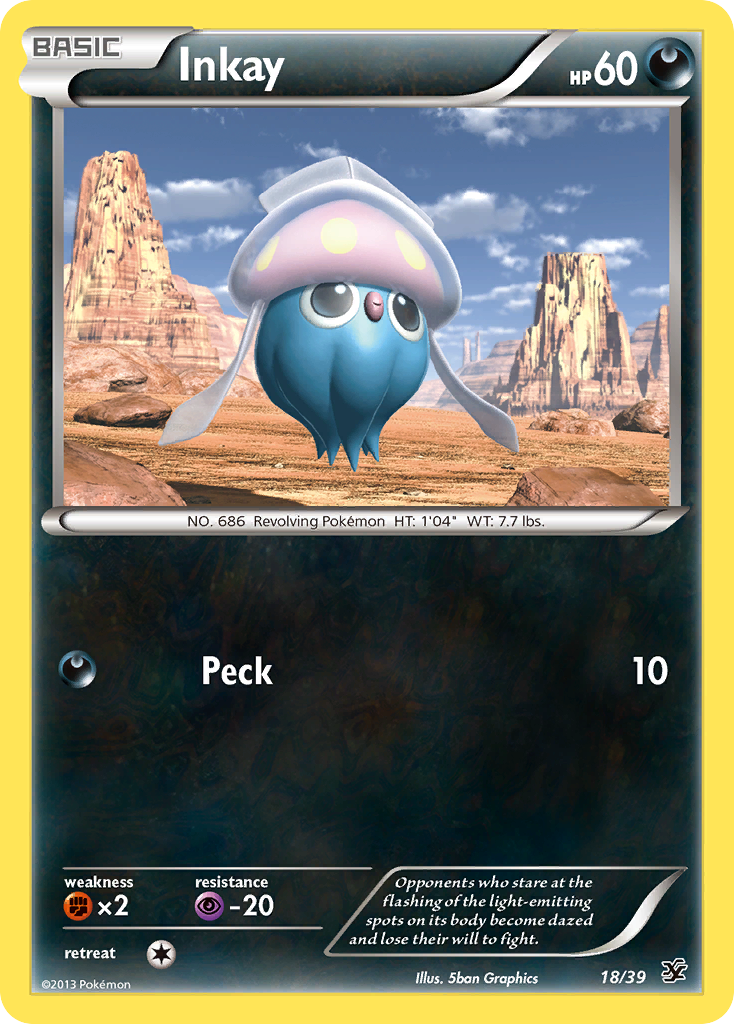 Inkay (18/39) [XY: Kalos Starter Set] | Black Swamp Games