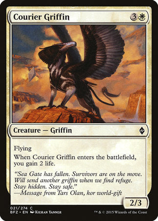 Courier Griffin [Battle for Zendikar] | Black Swamp Games