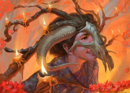 Hedgewitch's Mask Art Card [Innistrad: Midnight Hunt Art Series] | Black Swamp Games