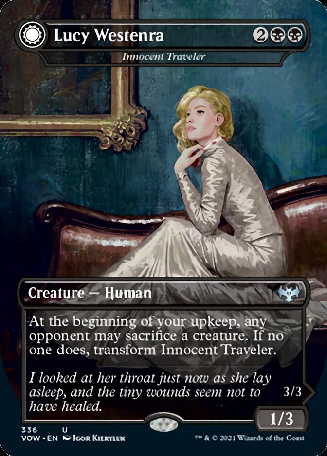 Innocent Traveler // Malicious Invader - Lucy Westenra // Lucy, Arisen Vampire [Innistrad: Crimson Vow] | Black Swamp Games