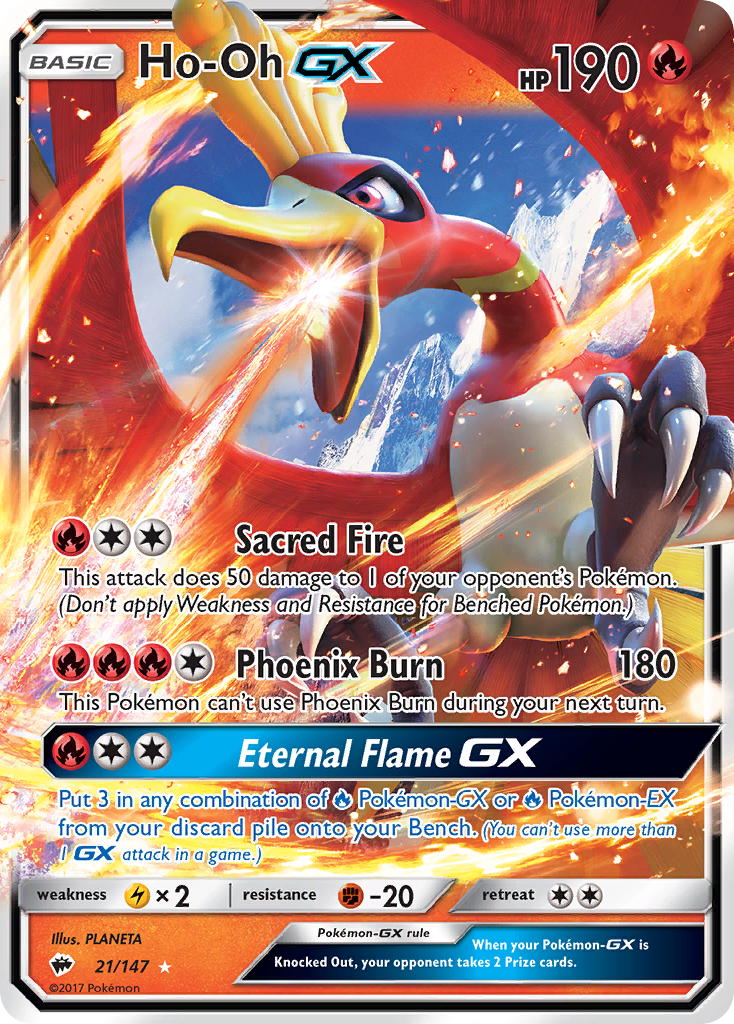 Ho-Oh GX (21/147) [Sun & Moon: Burning Shadows] | Black Swamp Games