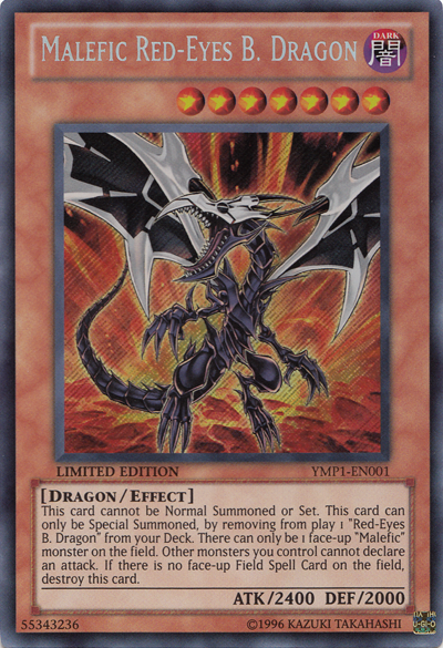 Malefic Red-Eyes B. Dragon [YMP1-EN001] Secret Rare | Black Swamp Games