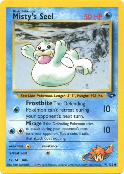 Misty's Seel (91/132) [Gym Challenge Unlimited] | Black Swamp Games