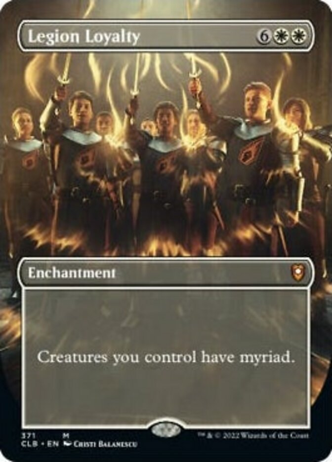 Legion Loyalty (Borderless Alternate Art) [Commander Legends: Battle for Baldur's Gate] | Black Swamp Games