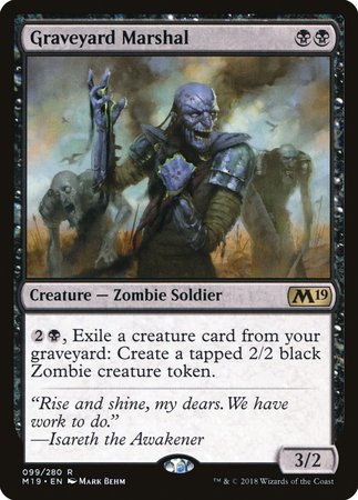 Graveyard Marshal [Core Set 2019] | Black Swamp Games