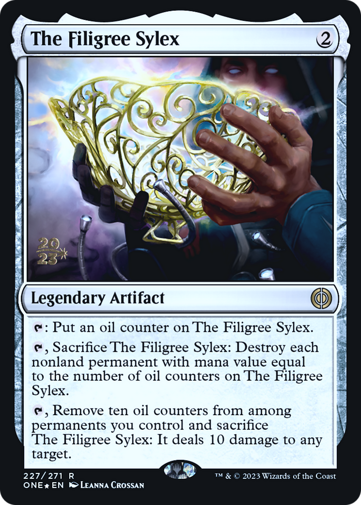 The Filigree Sylex [Phyrexia: All Will Be One Prerelease Promos] | Black Swamp Games