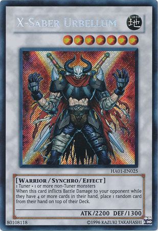 X-Saber Urbellum [HA01-EN025] Secret Rare | Black Swamp Games