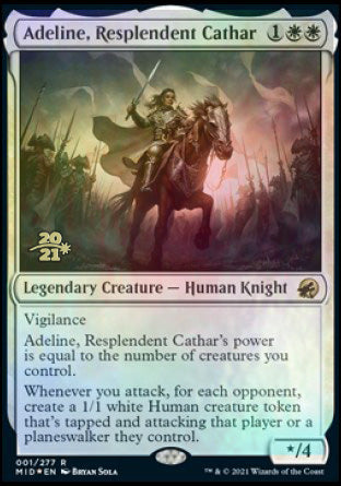 Adeline, Resplendent Cathar [Innistrad: Midnight Hunt Prerelease Promos] | Black Swamp Games