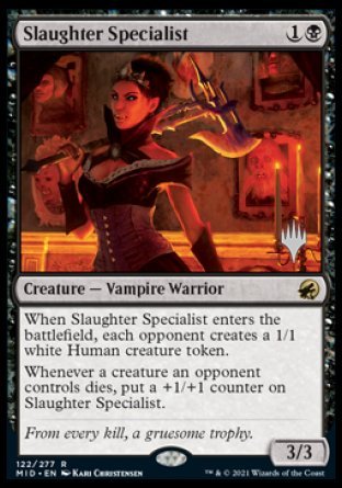 Slaughter Specialist (Promo Pack) [Innistrad: Midnight Hunt Promos] | Black Swamp Games