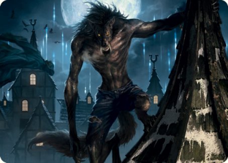 Stalking Predator Art Card [Innistrad: Midnight Hunt Art Series] | Black Swamp Games