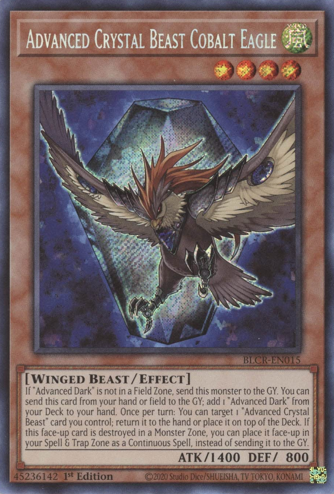 Advanced Crystal Beast Cobalt Eagle [BLCR-EN015] Secret Rare | Black Swamp Games