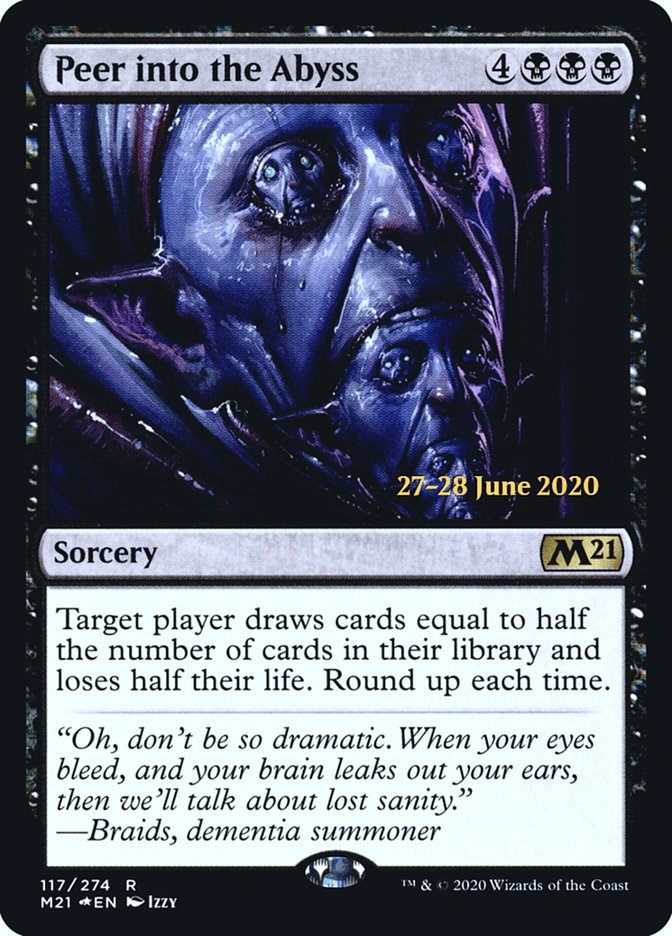 Peer into the Abyss  [Core Set 2021 Prerelease Promos] | Black Swamp Games
