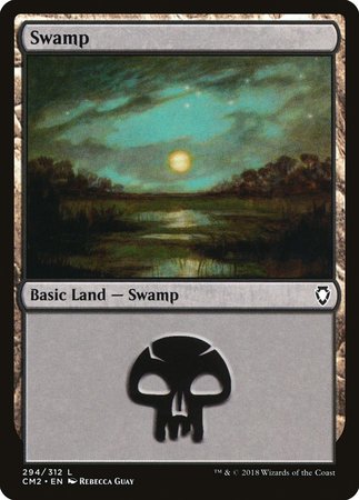 Swamp (294) [Commander Anthology Volume II] | Black Swamp Games