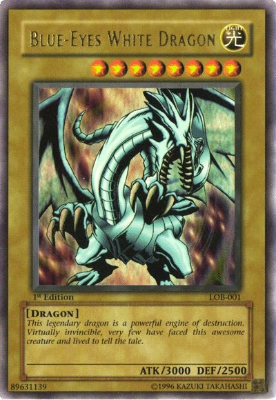 Blue-Eyes White Dragon [LOB-001] Ultra Rare | Black Swamp Games