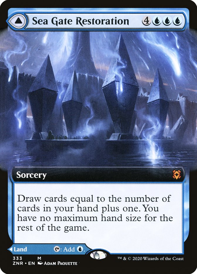 Sea Gate Restoration // Sea Gate, Reborn (Extended Art) [Zendikar Rising] | Black Swamp Games