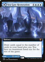 Sea Gate Restoration // Sea Gate, Reborn (Extended Art) [Zendikar Rising] | Black Swamp Games