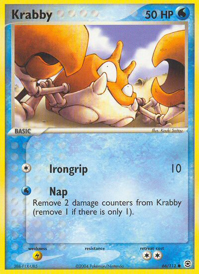 Krabby (66/112) [EX: FireRed & LeafGreen] | Black Swamp Games